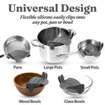 Scolapasta in silicone a bocca larga 24x12x7 cm
