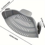 Scolapasta in silicone a bocca larga 24x12x7 cm