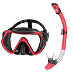 Maschera snorkeling panoramica 180° lente antiappannamento