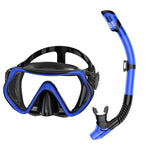 Maschera snorkeling panoramica 180° lente antiappannamento