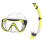 Maschera snorkeling panoramica 180° lente antiappannamento