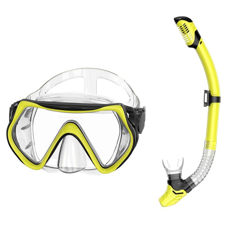 Maschera snorkeling panoramica 180° lente antiappannamento