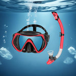 Maschera snorkeling panoramica 180° lente antiappannamento