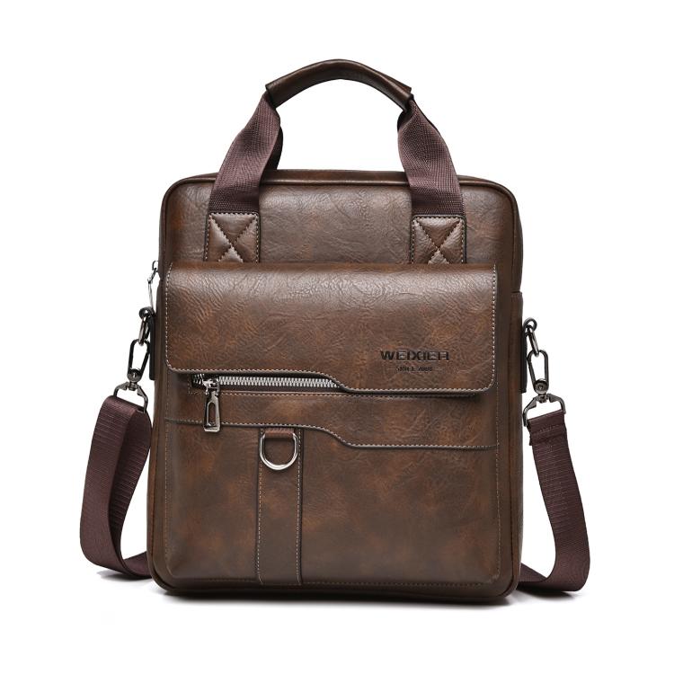 Borsa a tracolla verticale uomo in pelle PU WEIXIER