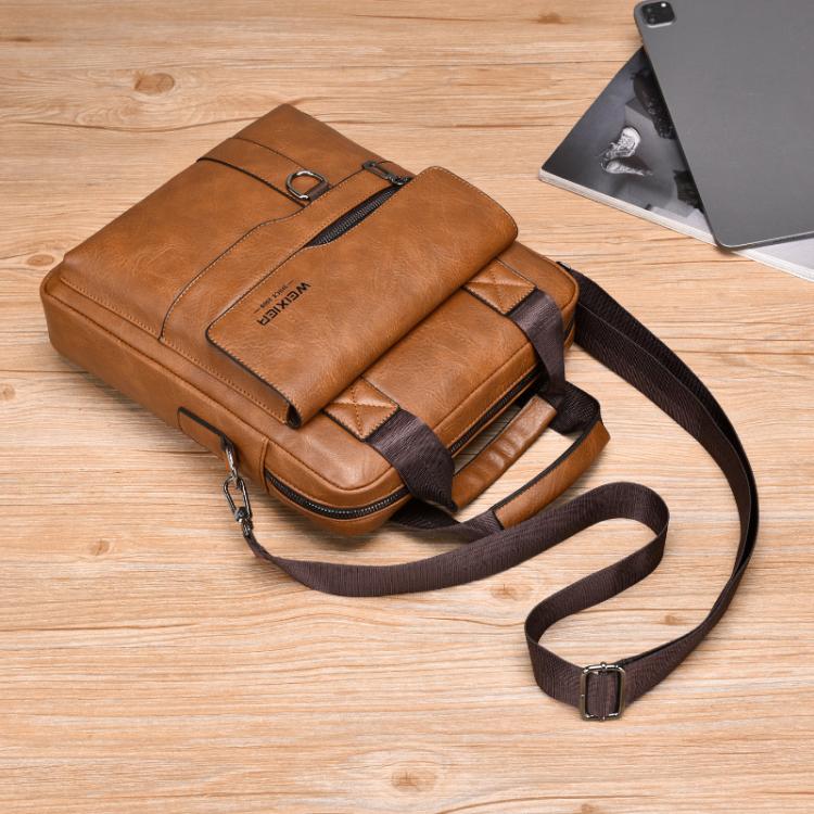 Borsa a tracolla verticale uomo in pelle PU WEIXIER