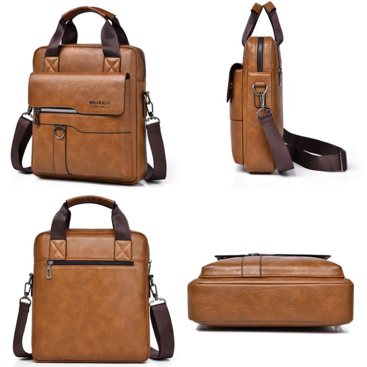 Borsa a tracolla verticale uomo in pelle PU WEIXIER