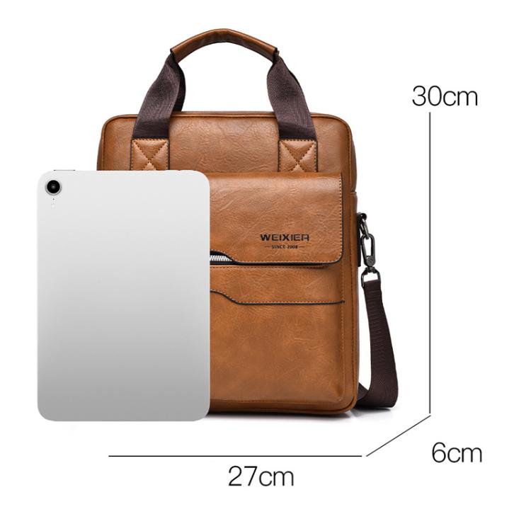 Borsa a tracolla verticale uomo in pelle PU WEIXIER