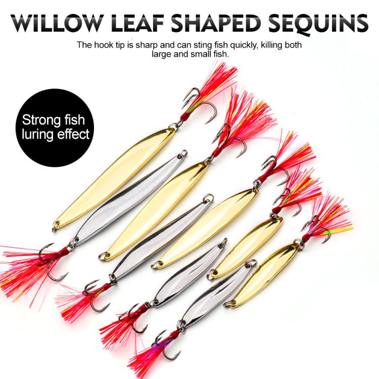 Set esche artificiali PROBEROS 9 pezzi cucchiaini pesca