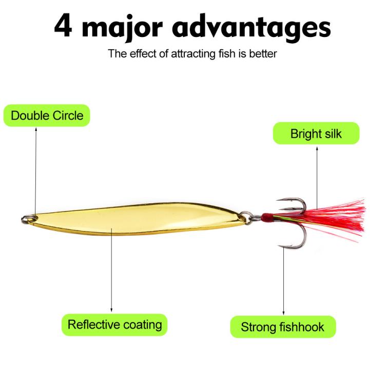 Set esche artificiali PROBEROS 9 pezzi cucchiaini pesca