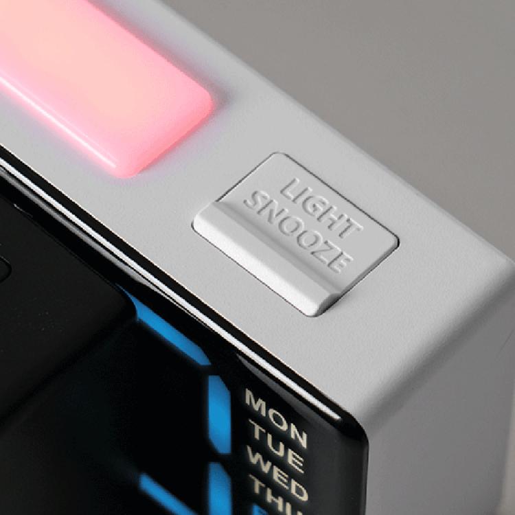 Sveglia digitale con luce notturna RGB a forma di L
