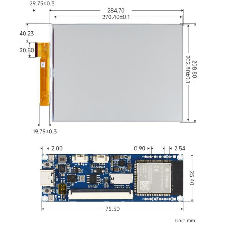 Display e-paper a colori 13,3 pollici Waveshare ESP32-S3 - immagine 7