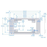 Pannello di montaggio 3U Waveshare 34390 per display DSI Raspberry Pi - immagine 5