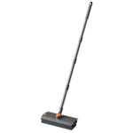 Spazzola pavimenti 2 in 1 con manico lungo e tergivetro