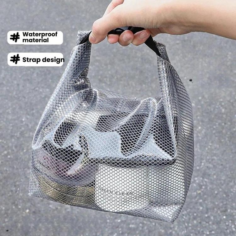 Borsa da toilette impermeabile in rete EVA trasparente