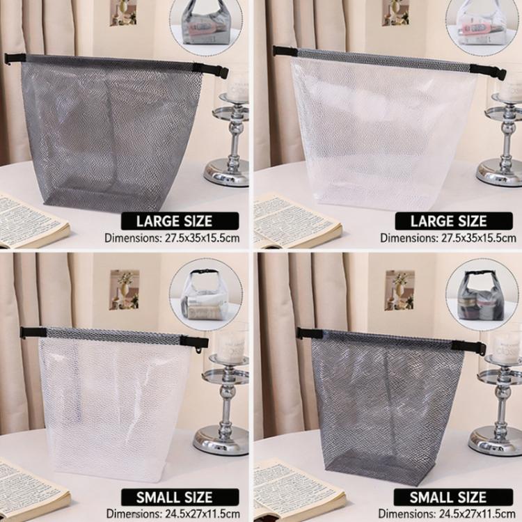Borsa da toilette impermeabile in rete EVA trasparente