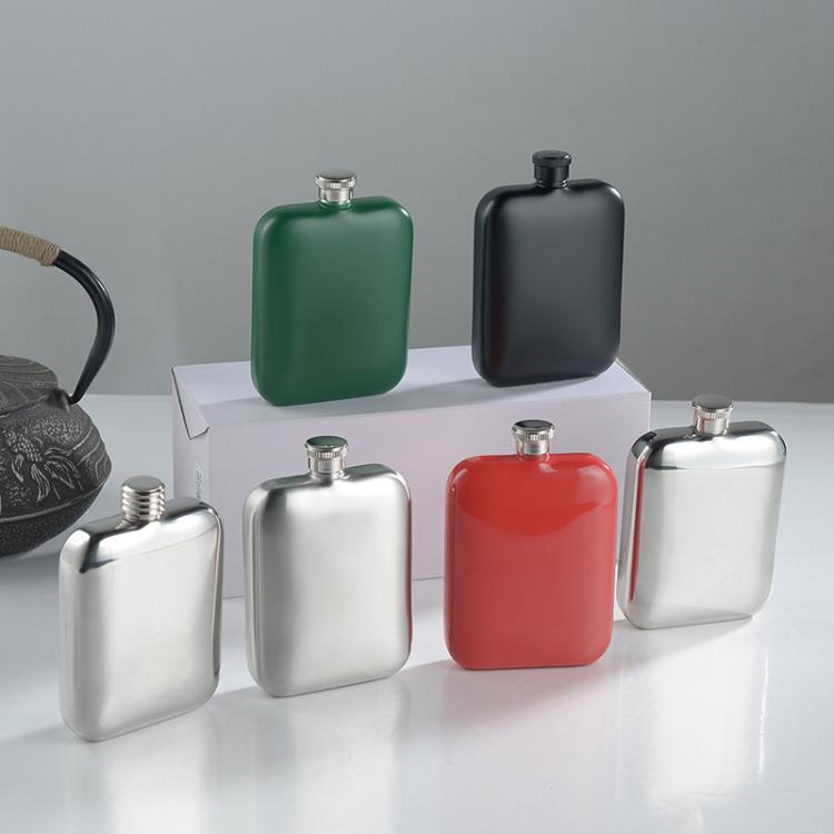 Fiaschetta in acciaio inox 177 ml con tappo a vite