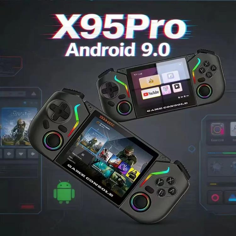 Console portatile X95 Pro Android 9.0 schermo IPS 3,5"