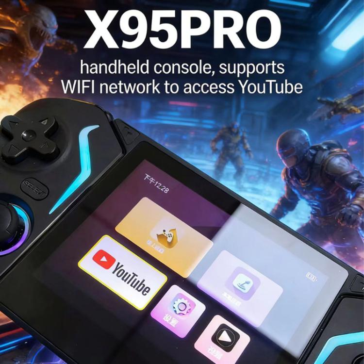Console portatile X95 Pro Android 9.0 schermo IPS 3,5"