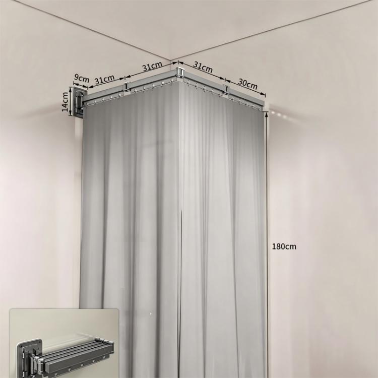 Tenda da doccia pieghevole impermeabile per bagno