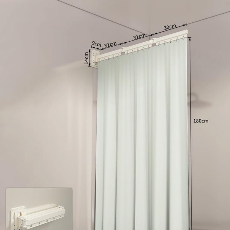 Tenda da doccia pieghevole impermeabile per bagno