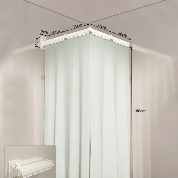 Tenda da doccia pieghevole impermeabile per bagno