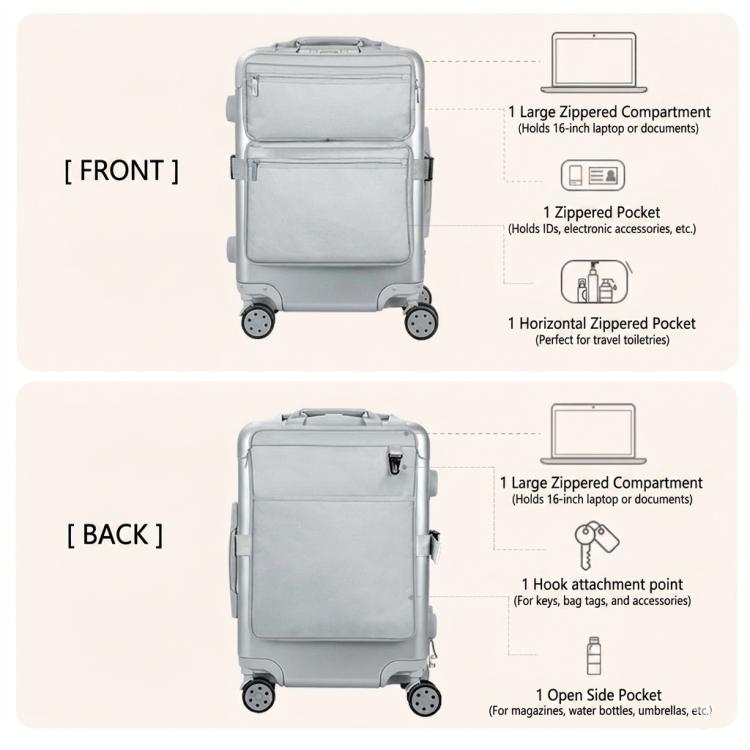 BUBM Borsa organizer da viaggio per laptop 16 pollici