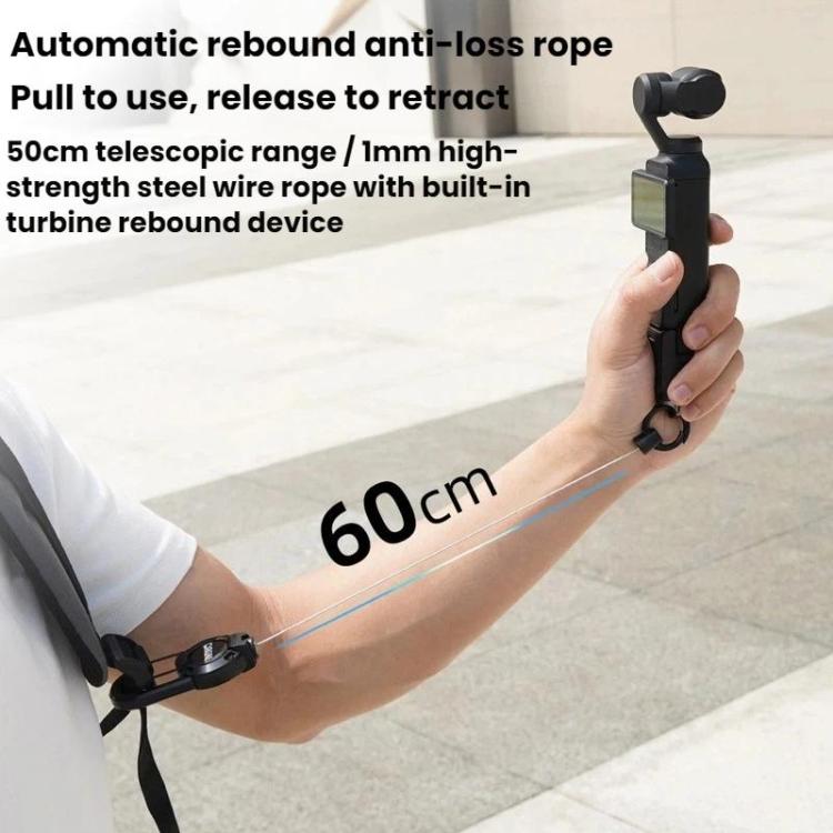 Moschettone telescopico per action camera DJI Osmo Pocket 4