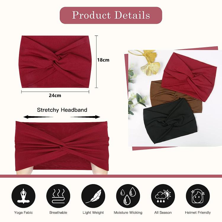 Fascia elastica incrociata extra larga per capelli donna