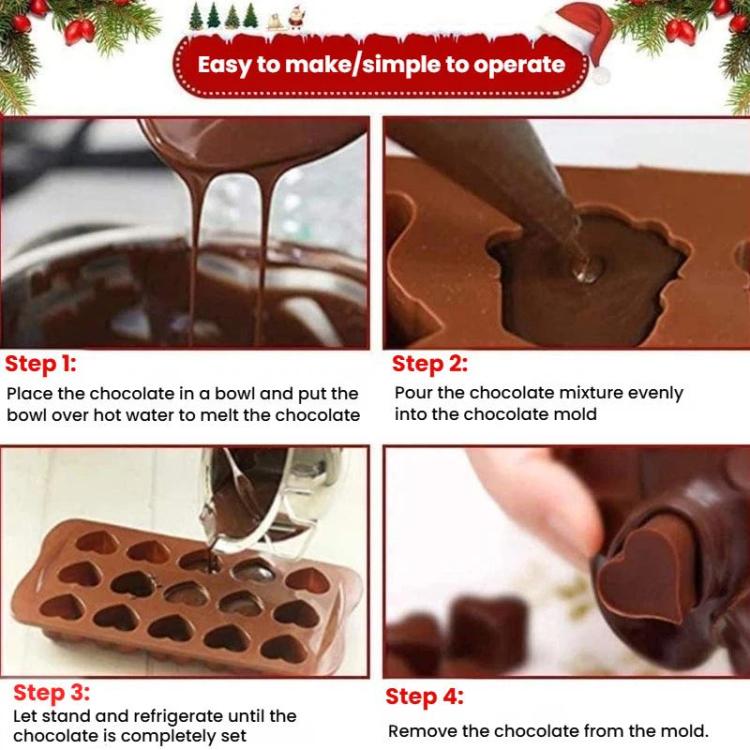 Stampo cuore in silicone alimentare per cioccolato