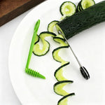 Set 2 affetta-cetrioli a spirale LsCook in acciaio e plastica