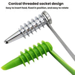 Set 2 affetta-cetrioli a spirale LsCook in acciaio e plastica