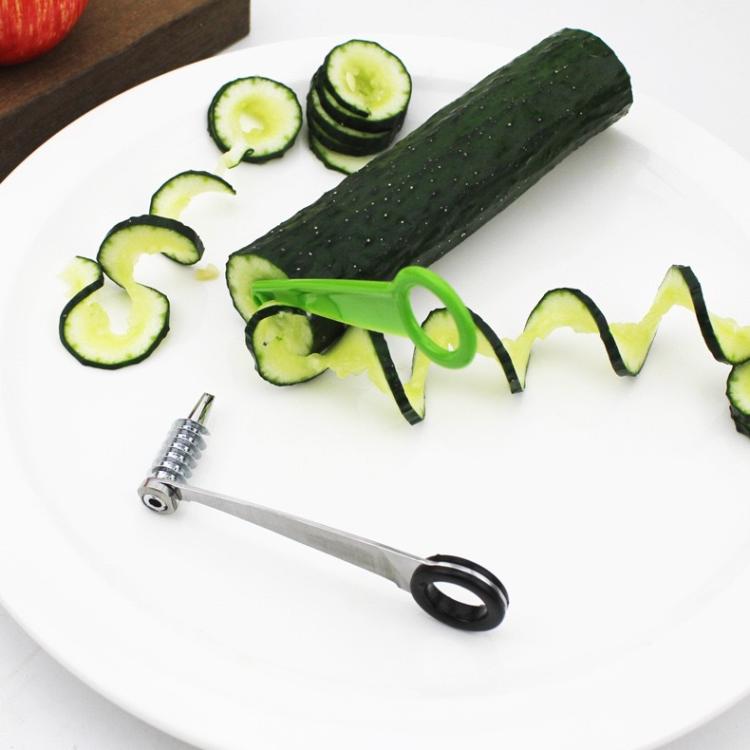 Set 2 affetta-cetrioli a spirale LsCook in acciaio e plastica