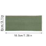 Fascia sportiva a righe in maglia 18,5x8 cm con bordo largo