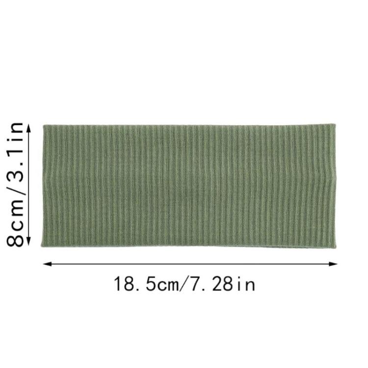 Fascia sportiva a righe in maglia 18,5x8 cm con bordo largo