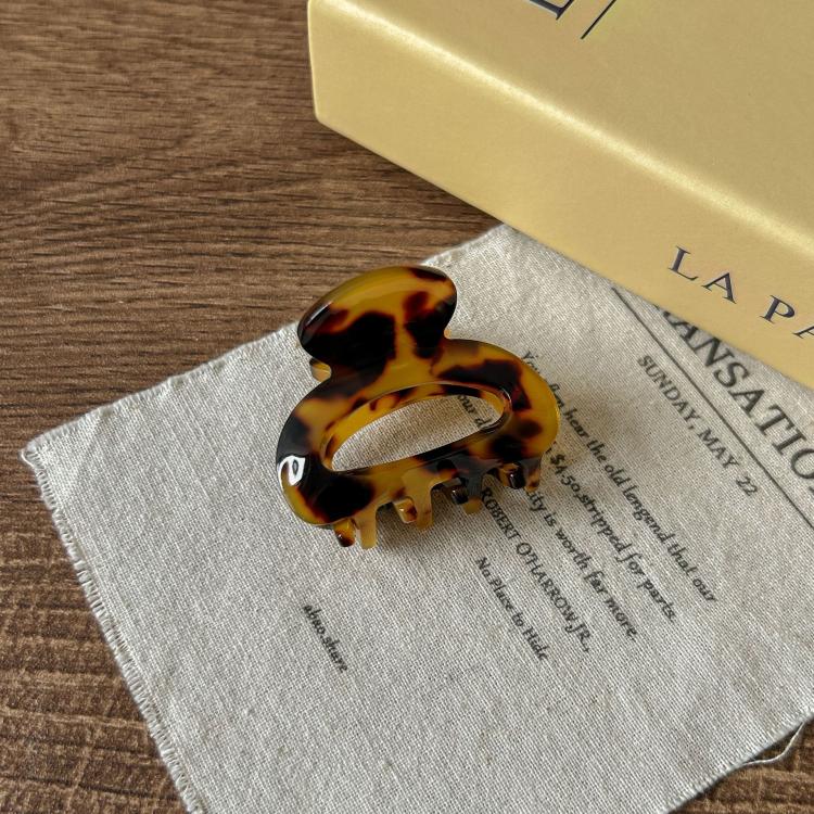 Mollette per capelli donna in acetato effetto tartaruga