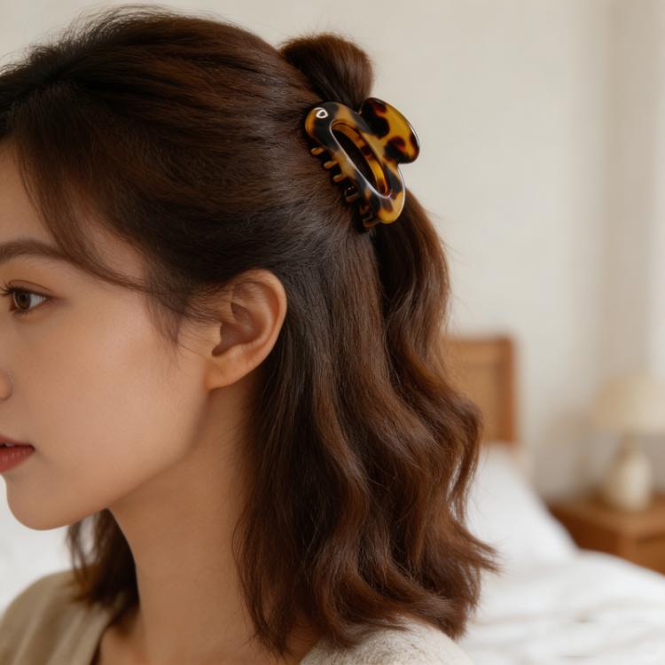 Mollette per capelli donna in acetato effetto tartaruga
