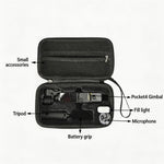 Custodia rigida per DJI Osmo Pocket 4 in pelle PU