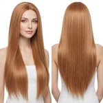 Parrucca lunga liscia da cosplay 80 cm con riga centrale