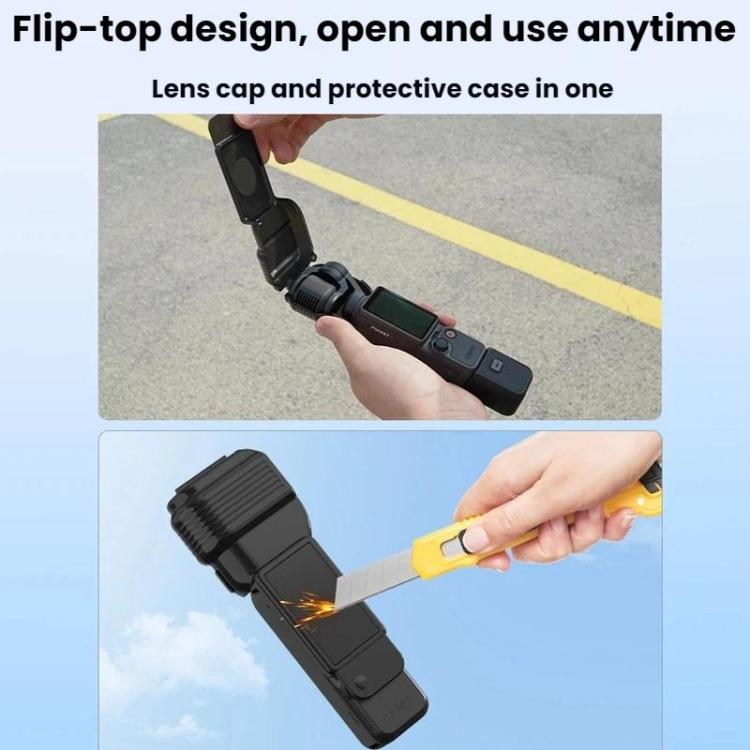 Custodia protettiva per DJI Osmo Pocket 4 con copriobiettivo