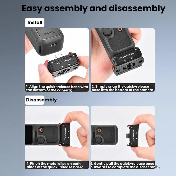 Adattatore di ricarica magnetico Flymile per DJI Osmo Pocket 4/3