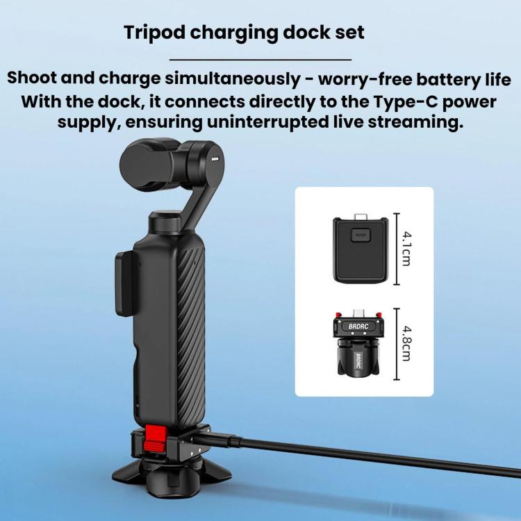 Supporto magnetico per treppiede DJI Osmo Pocket 4/3 e Insta360 X