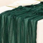 Runner da tavola in crepe garza plissettata 90x180cm