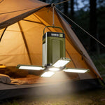 Lampada da campeggio pieghevole LED con gancio