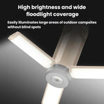 Lampada da campeggio pieghevole LED con gancio