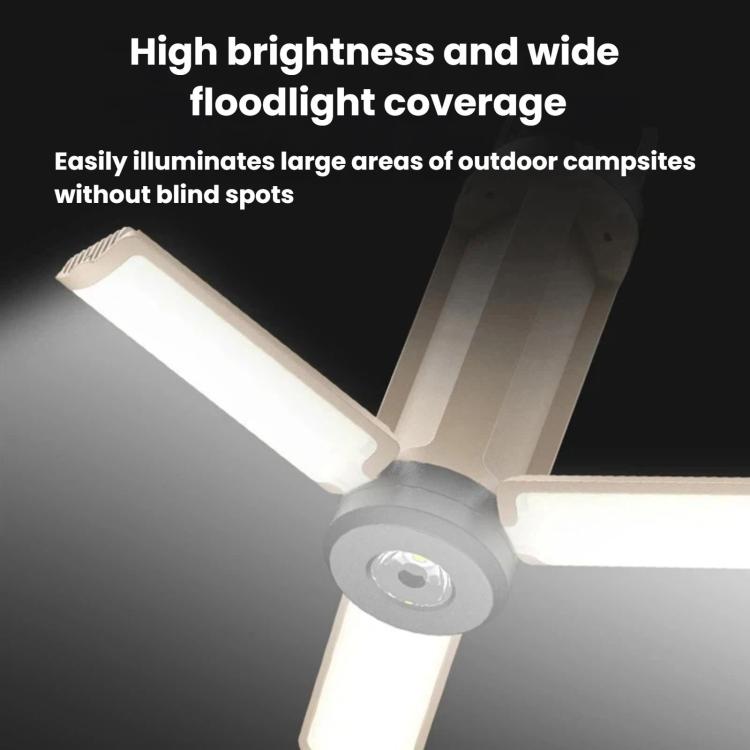 Lampada da campeggio pieghevole LED con gancio