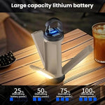 Lampada da campeggio pieghevole LED con gancio