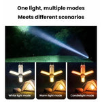Lampada da campeggio pieghevole LED con gancio