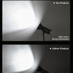 DENGWEI DW100D Luce video a LED COB da 100W, emissione continua bilanciata, lampada da studio., EU Plug, US Plug, UK Plug