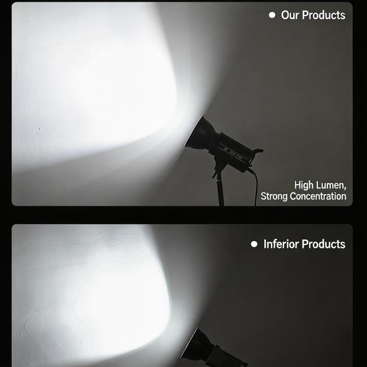 DENGWEI DW100D Luce video a LED COB da 100W, emissione continua bilanciata, lampada da studio., EU Plug, US Plug, UK Plug