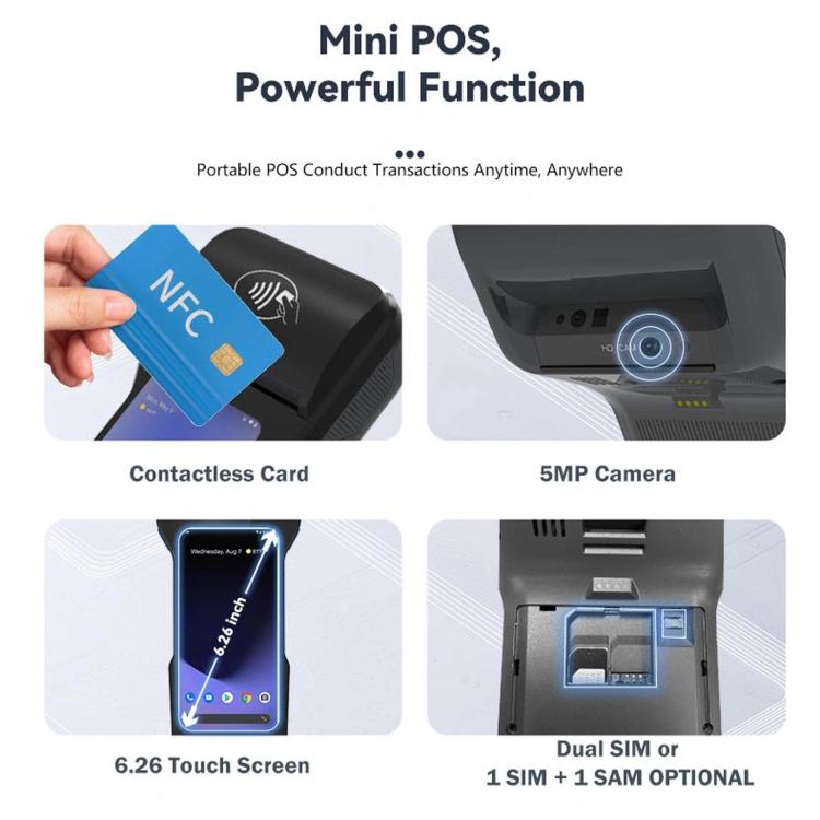 Terminale POS mobile Android 14 Z93 per pagamenti